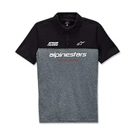 Koszulki męskie - Alpinestars Męska koszulka polo Paddock Czarny/ciemny wrzosowy XXL 1213-41200 - miniaturka - grafika 1