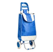 Torby i wózki na zakupy - Torba wózek na zakupy na kółkach niebieska - miniaturka - grafika 1