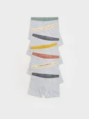 Skarpetki dla dzieci - Reserved - Bawełniane bokserki 7 pack - ciemnoszary - miniaturka - grafika 1