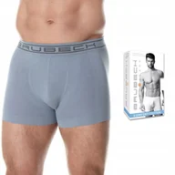 Majtki męskie - Bokserki męskie bezszwowe BRUBECK BX10050A - XL - miniaturka - grafika 1