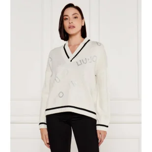 Liu Jo Sport Sweter | z dodatkiem wełny - Swetry damskie - miniaturka - grafika 1