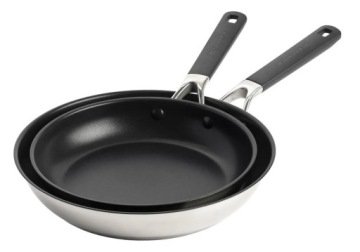 KitchenAid Classic zestaw 2 patelni 24cm 28cm nieprzywierające indukcja gaz