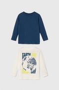 Bluzki dla chłopców - zippy longsleeve bawełniany dziecięcy 2-pack kolor biały wzorzysty - Zippy - miniaturka - grafika 1
