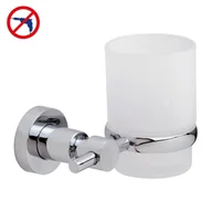 Szczoteczki do zębów - tesa TESA Loxx szczoteczki do zębów (stal nierdzewna, szkło satynowane, roztwór w zestawie chromowana, utrzymuje się do 6 kg, 95 MM X 130 MM X 100 MM) - miniaturka - grafika 1