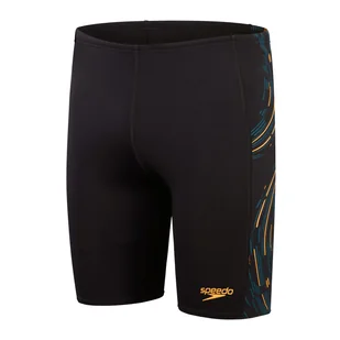 Męskie Bokserki kąpielowe SPEEDO TECH PNL JAM AM 8-00303416841 – Czarny - Kąpielówki męskie - miniaturka - grafika 1