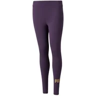 Legginsy - Legginsy Puma ESS+Logo Jr 587050 (kolor Fioletowy, rozmiar 116 cm) - miniaturka - grafika 1