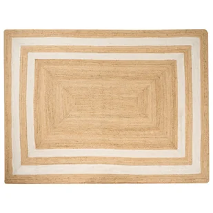 Dywan z juty 300 x 400 cm beżowy GEMEREK - Dywany - miniaturka - grafika 1