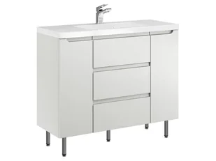 Szafka Stojąca Z Umywalką ETH 100 cm D - Kaszmir Mat - Szafki łazienkowe - miniaturka - grafika 1