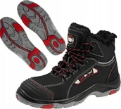 Obuwie robocze - Buty Zimowe Robocze Trzewiki Podnosek Ocieplane Skórzane Nubuk Śniegowce 45 - miniaturka - grafika 1