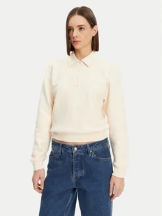 Lacoste Bluza SF0351 Beżowy Relaxed Fit - Bluzy damskie - miniaturka - grafika 1