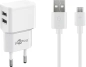 Ładowarki do telefonów - Goobay 44985 ładowarka do urządzeń przenośnych Uniwersalne Biały Prąd przemienny Wewnętrzna - miniaturka - grafika 1