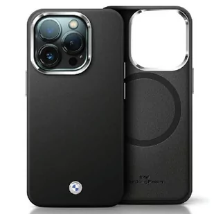 BMW BMHMP14S23PUFWK iPhone 14 / 15 / 13 6.1" czarny/black Signature Wrapped Metal MagSafe - Etui i futerały do telefonów - miniaturka - grafika 1
