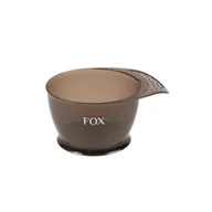 Pozostałe akcesoria fryzjerskie - Fox Earth Colors, miseczka fryzjerska brązowa, 320ml, do farb - miniaturka - grafika 1