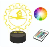 Lampy stojące - Lampka nocna na biurko STAL MIELEC imię - miniaturka - grafika 1