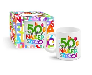 BGTech Kubek na 50 urodziny urodzinowe literki 300 ml uniwersalny 70501-uniw - Kubki - miniaturka - grafika 1