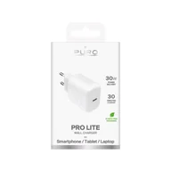 Ładowarki do telefonów - Ładowarka sieciowa Puro PROLITE 30W USB-C biała szybkie ładowanie - miniaturka - grafika 1