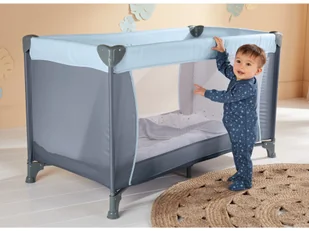 LUPILU LUPILU Łóżeczko turystyczne niemowlęce 120 x 60 cm, 1 sztuka (Niebieski) 4055334232982 - Leżaczki i huśtawki - miniaturka - grafika 1