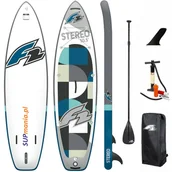 Deski SUP i akcesoria - Deska SUP F2 STEREO 11'5" GREY - pompowany paddleboard - miniaturka - grafika 1