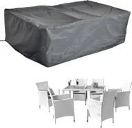 Pokrowce na meble ogrodowe - Mucola pokrowiec ochronny na meble ogrodowe plandeka zestaw kanapa sofa stół odporny na warunki atmosferyczne czarny - grupa siedzeń 160x120x74 - miniaturka - grafika 1