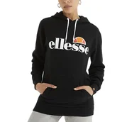Bluzy sportowe damskie - Bluza Ellesse Torices Hoodie SGS03244011 - czarna - miniaturka - grafika 1