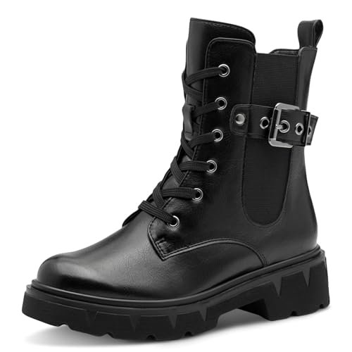 Marco Tozzi Damskie 2-25249-45 modne kozaki, czarne, 40 EU, czarny, 40 EU