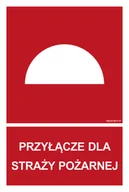Systemy ekspozycyjne i znaki informacyjne - BB023 PRZYŁĄCZE DLA STRAŻY POŻARNEJ, KS - FOLIA PODŁOGOWA FOTOLUMINESCENCYJNA; (400X594MM) - miniaturka - grafika 1