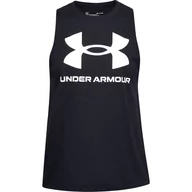 Koszulki i topy damskie - Under Armour, Top sportowy damski, Live Sportstyle Graphic Tank, 1356297-001, Czarny, Rozmiar S - miniaturka - grafika 1