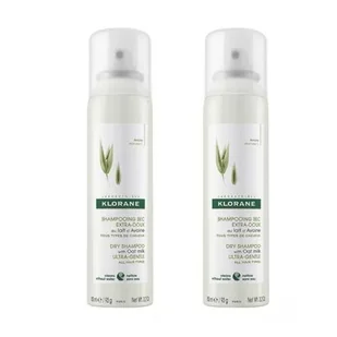 Klorane, Suchy szampon z mleczkiem z owsa, 2x150ml - Szampony do włosów - miniaturka - grafika 1