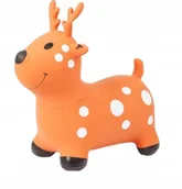 Piłki dla dzieci - SKOCZEK GUMOWY SKACZĄCE ZWIERZĘ BRĄZOWY JELEŃ JELONEK DLA DZIECI 50x26x40cm - miniaturka - grafika 1