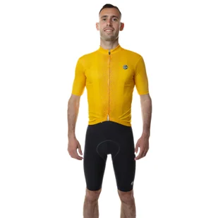 Koszulka rowerowa męska Unica żółta - Koszulki rowerowe - miniaturka - grafika 1