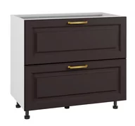 Meble kuchenne - Bristol Szafka Dolna Ds-90-2W-1Wew Modernbox Czarny Mat - miniaturka - grafika 1