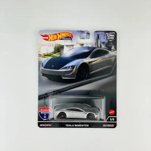 Tesla Roadster - Car Culture American Scene Hot Wheels Premium 1:64 - Samochody i pojazdy dla dzieci - miniaturka - grafika 1