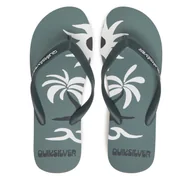 Klapki i japonki męskie - Japonki Quiksilver Molokai Screen AQYL101427 Zielony - miniaturka - grafika 1