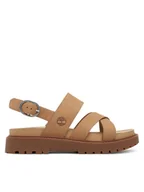 Sandały damskie - Timberland Sandały TB0A61T4EN31 Beżowy - miniaturka - grafika 1