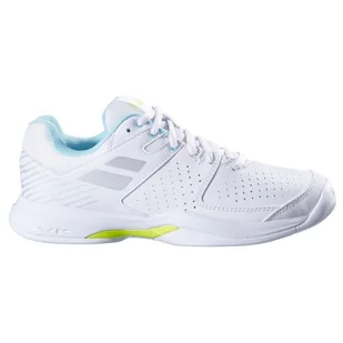Buty tenisowe damskie BABOLAT PULSION AC W, White/Pop - Buty sportowe damskie - miniaturka - grafika 1