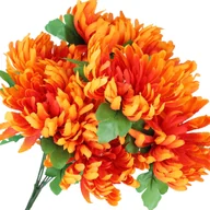 Sztuczne kwiaty - KWIATY sztuczne CHRYZANTEMA bukiet do WAZONU kompozycja na STROIK jak żywe - miniaturka - grafika 1
