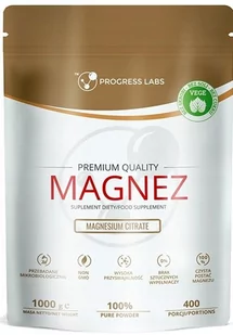 PIOTR KARPIŃSKI " BEST STORE" Progress Labs Magnez (cytrynian magnezu) proszek 1000 g - Leki przeciwbólowe - miniaturka - grafika 1