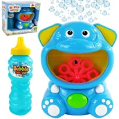 Zabawki do kąpieli - LUXMA Maszynka automat do robienia baniek słonik 858-2 858-2 - miniaturka - grafika 1