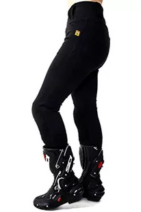 Tucano Urbano MOTOGIRL - RIBBED LEGGINGS Black IT38EU34-L30 - Odzież motocyklowa - miniaturka - grafika 1