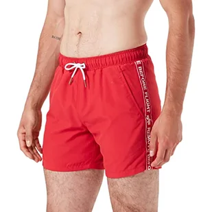 Alpha Industries RBF Tape szorty kąpielowe czerwone, czerwony, XXS - Spodenki damskie - miniaturka - grafika 1