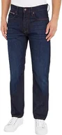 Spodenki męskie - Tommy Hilfiger Męskie spodnie jeansowe Regular Mercer STR EMPERIAL IND, Imperial Indigo, 40W / 34L, Indigo imperialne, 40W / 34L - miniaturka - grafika 1