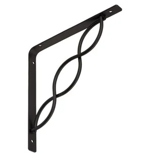 Wspornik z prętem przeplatanym WPRP 200 czarny VELANO - Haki, szakle i karabinki - miniaturka - grafika 1