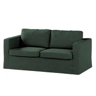 Pokrowce na meble - Dekoria pl pl Pokrowiec na sofę Karlstad 2-osobową nierozkładaną długi leśna zieleń szenil 165 x 89 x 64 cm City 618-704-81 - miniaturka - grafika 1