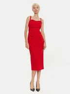Sukienki - Imperial Sukienka koktajlowa AFAHIAW Czerwony Slim Fit - miniaturka - grafika 1