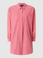 Koszule damskie - Bluzka o kroju oversized z krytą listwą guzikową model ‘Sillu’ - miniaturka - grafika 1