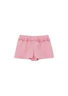 Spodenki damskie - s.Oliver Junior Girls szorty z falbankami, różowe, 92, Rosa, 92 cm - miniaturka - grafika 1