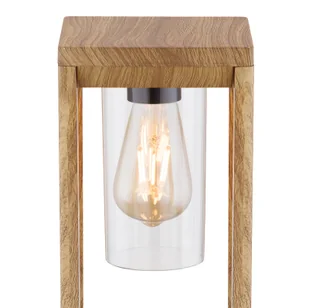 Słupek ogrodowy Candela wygląd drewna, 80 cm - Lampy ogrodowe - miniaturka - grafika 1