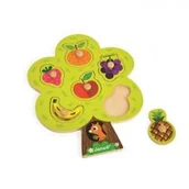 Układanki dla dzieci - Janod Układanka drewniana Drzewo owocowe J07061 - miniaturka - grafika 1