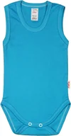 Body dla niemowląt - BODY ramiączko RAMKA bez rękawa TURKUS r 68 KLEKLE - miniaturka - grafika 1
