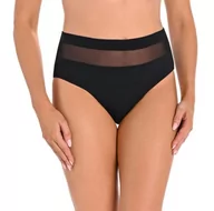 Majtki damskie - Teyli Damskie figi talii, bawełna, wysoka talia, beżowy, 4XL duże rozmiary - miniaturka - grafika 1